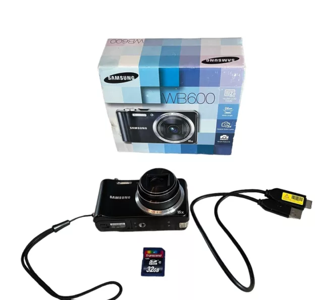 Samsung WB600 DigitalkameraVarioplan Optik schwarz 12.2MP
