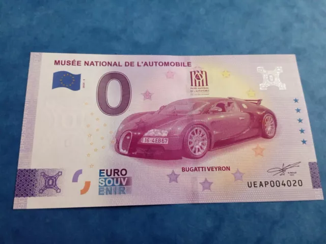 Billet Touristique 0 Euro Zéro Euro  Musée National De L’automobile 2024