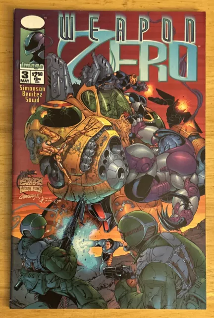Weapon Zero #3 Simonson Story, Benitez Art; Spawn Ad (1996 Image Comics)