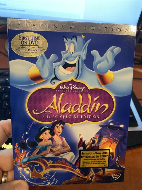 NEW - Aladdin - Special Platinum Edition (2-Disc DVD Set, 2004) -- Walt Disney