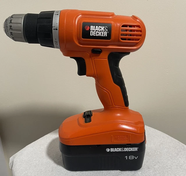 BLACK & DECKER 18v Cordless Drill GCO1800 3/8" with Battery” NO Charger
