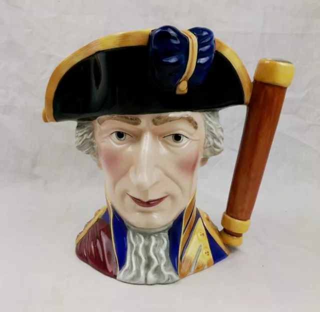 Franklin Mint Maritime Trust Porcelain Character Jug – Admiral Lord St. Vincent