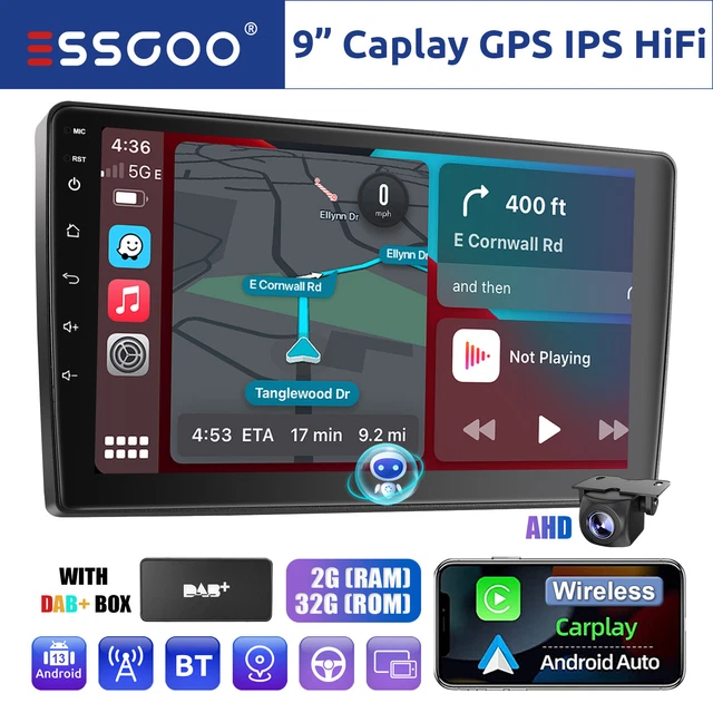 DAB+ANDROID 13 AUTORADIO GPS CarPlay BT Fiat Ducato Citroen Jumper