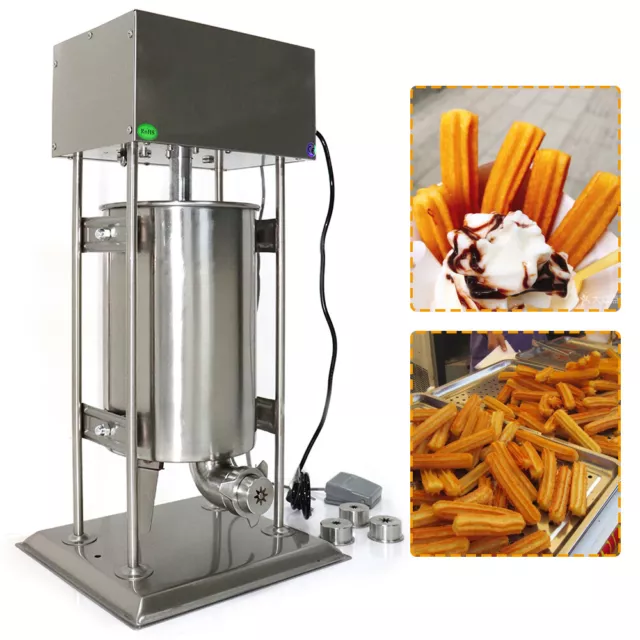 15L Stainless Electric Dough Stick Machine Donuts Maker Machine With 4*Mould