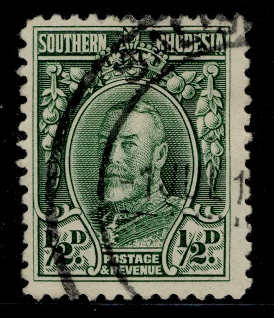 SOUTHERN RHODESIA GV SG15, ½d green, FINE USED.
