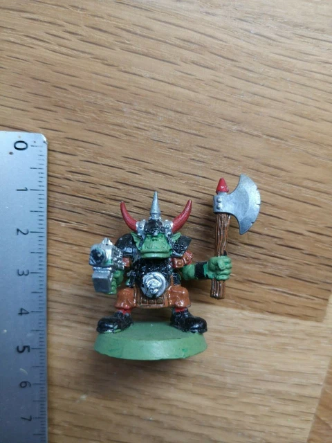 Figurine Space Ork Warhammer 40k Peinte - Space Crusade - Miniature De Collection D'occasion
