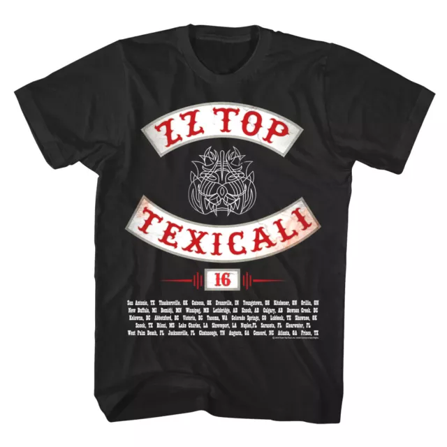 ZZ Top Texicali Tour 2016 Men's T Shirt Rock Band Live Concert Merch Blues Tee