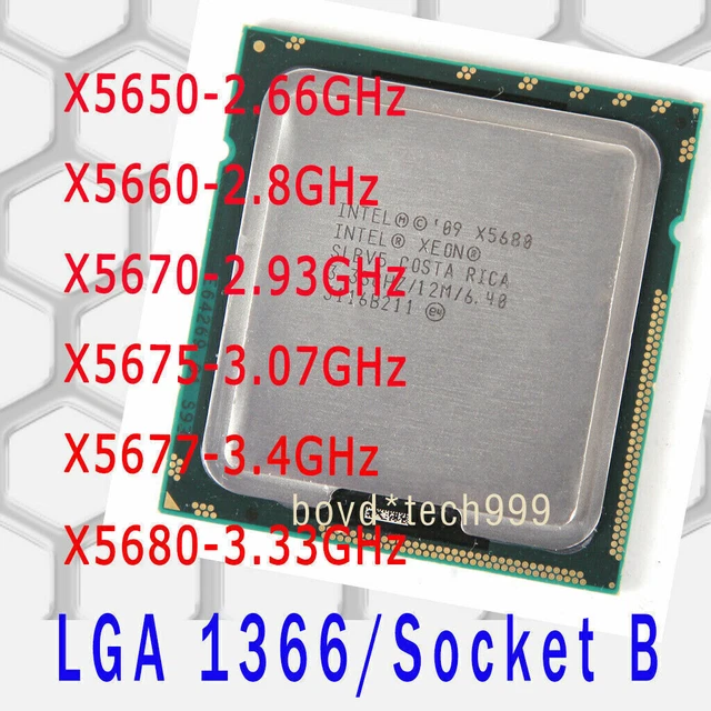 6650 XR CPU Intel Xeon X5650 95W LGA1366