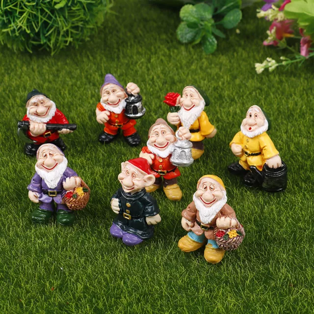 Fairy Garden Miniatures Gnome Dwarf Micro Mini Gnome Figurines Garden Decorat-i-