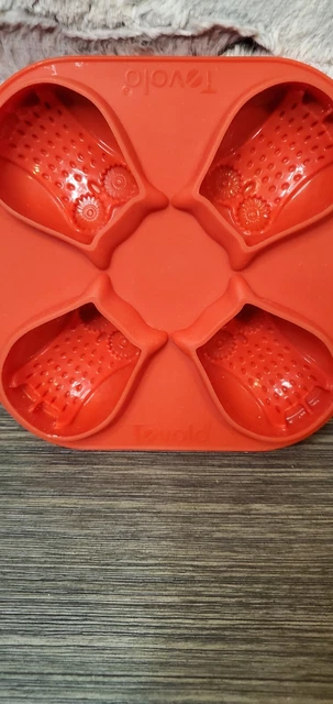 "Tevelo BÚHO Rojo SILICONA Arte Artesanal Jabón Chocolate Resina Molde 2"