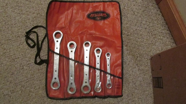VTG Williams 5pc Double BoxEnded Ratcheting Combination Wrench Set VTG Williams 5pc Double BoxEnded Ratcheting Combination Wrench Set