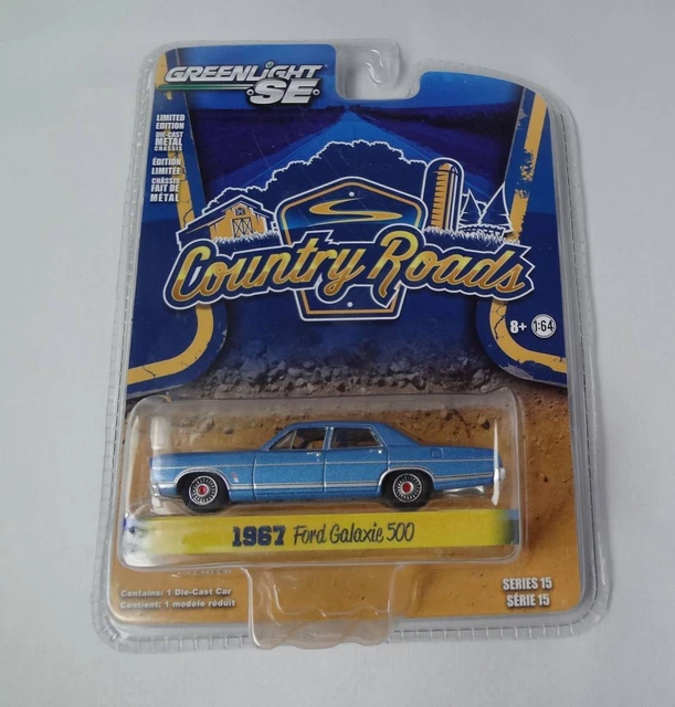 Green Light Greenlight 1/64 1967 Ford Galaxie 500 Country Roads Galaxy Series 15
