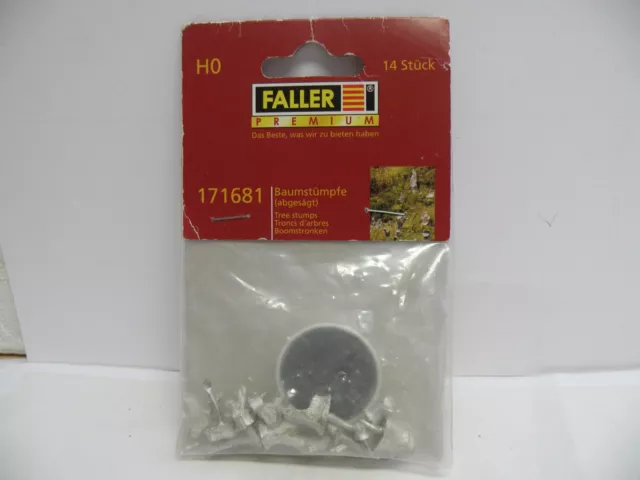 FALLER Premium H0 171681 SET 14 Baumstümpfe Metall mit Farbe zum bemalen NEU