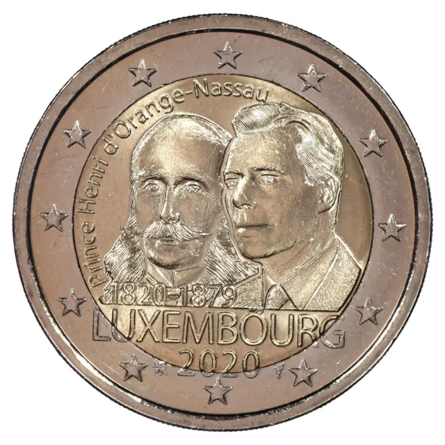 Luxembourg 2 euros 2020 commémorative Naissance Henri d'Orange-Nassau - 200 ans