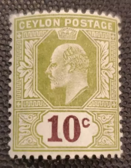 CEYLON #183 1904 10c KING EDWARD VII VF MNH