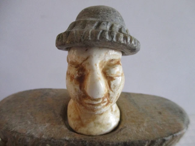 AUTHENTIQUE RARE Statuette Princesse  BACTRIANE en pierre - 3e millénaire avt JC 2