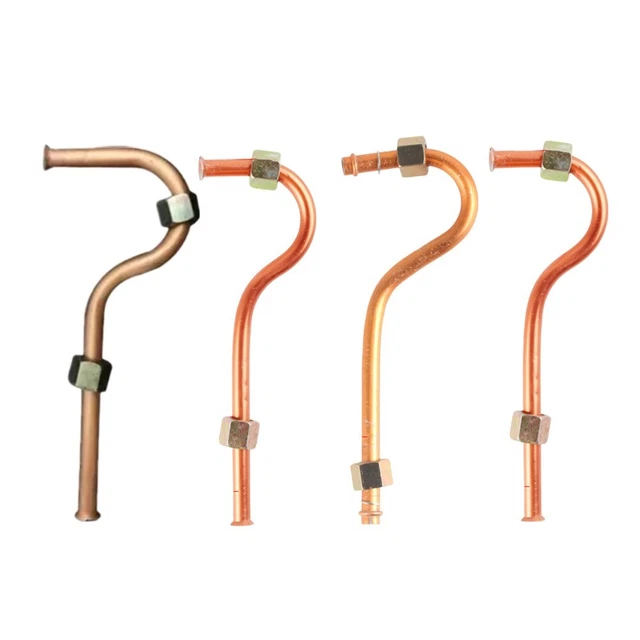 Tube D'échappement De Rechange En Aluminium Pour Petit Compresseur D'air - Forme De 7 - Filetage Intérieur/extérieur - Environ 130/140 Mm