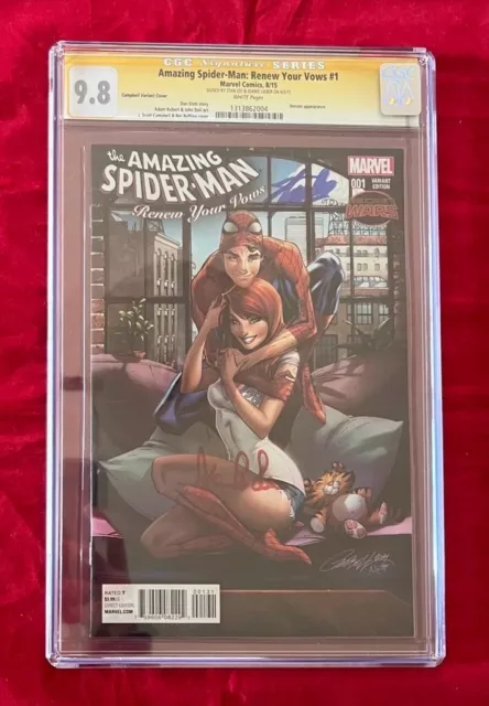 Amazing Spider-Man Renew Your Vows 1 CGC 9.8 Signed by Stan Lee & Joanie Lieber