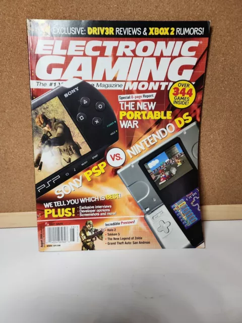 Electronic Gaming Monthly Issue 181 Aug 04 PSP Vs Nintendo DS, Halo 2, Tekken 5