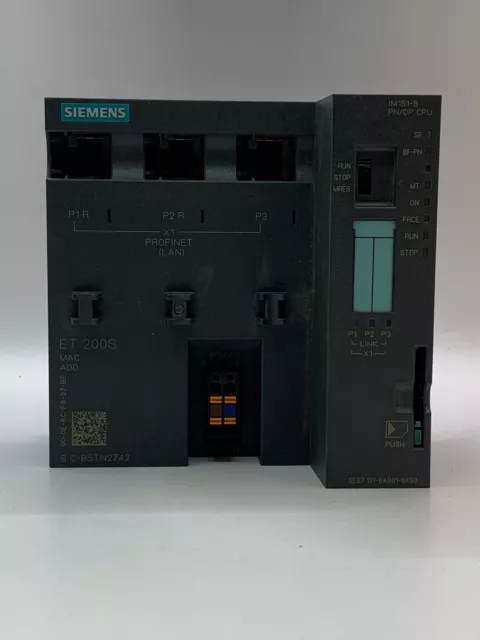 Siemens Simatic S7 IM151-8 PN/DP CPU 6ES7 151-8AB01-0AB0 6ES7151-8AB01-0AB0