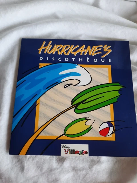 DISNEYLAND PARIS - Ancien menu des cocktails discothèque Hurricane's ...