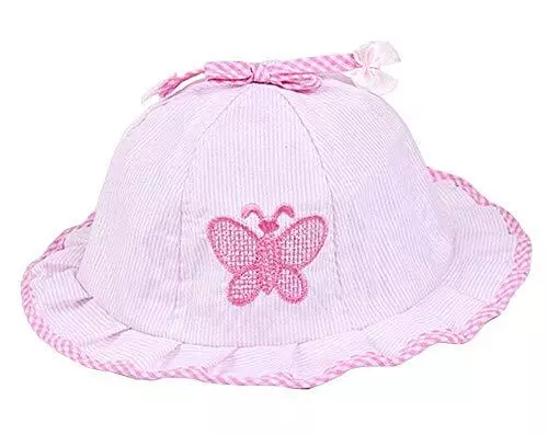 Cappello Bebe Neonata Bimbe Bambine estate Estate A Righe Farfalla 12 I.26128