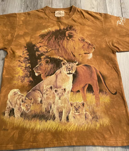 THE MOUNTAIN T shirt unisex Lions Y2K Busch Gardens size medium $24.01 ...