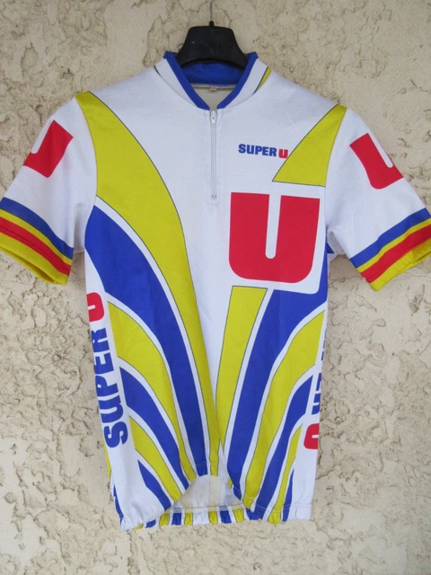 Maillot Cycliste Vintage SEB - Jersey Camiseta Trikot - Taille L - Homme - Multicolore