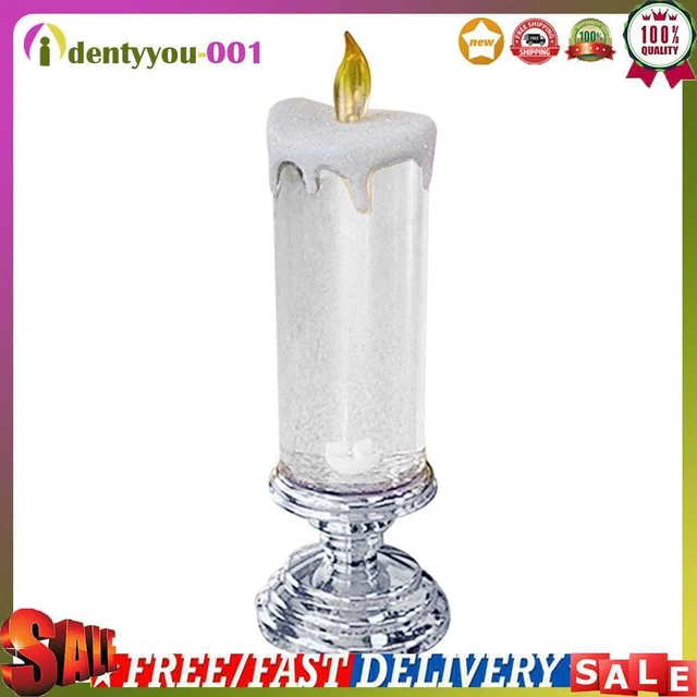 Luces LED con velas de degradado de 7 colores luces nocturnas LED para comedor en casa (astilla)