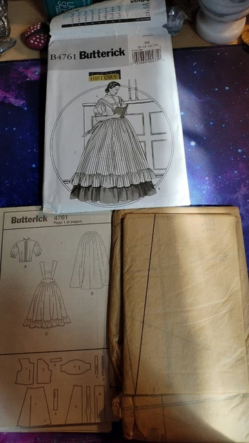 Butterick B4761 Uncut Sewing Pattern, Misses' Pinafore Costume, Size BB 8-14
