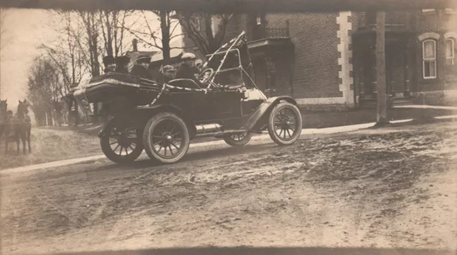 antique RPPC Haynes automobile car B.H. Dingman Plymouth WIS real photo  postcard