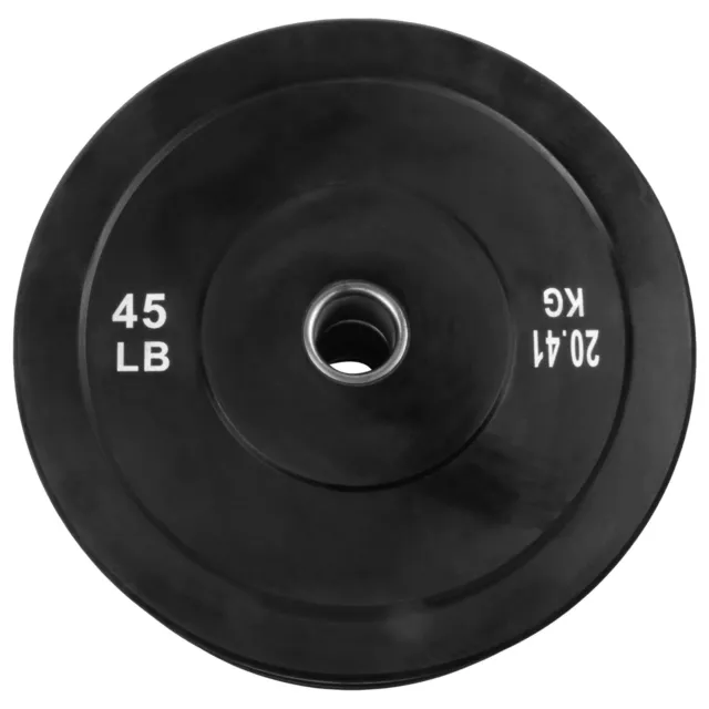 Olympic Rubber Bumper Weight Plate Set 2" Pair Plates 10/15/25/35/45lbs US
