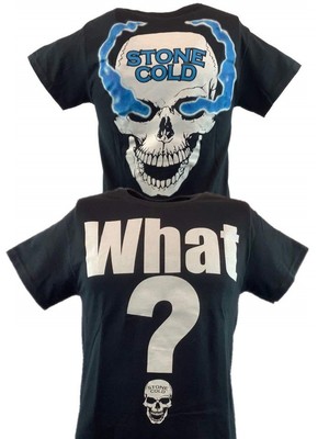 Stone Cold Steve Austin What? Smoking Skull Mens T-shirt