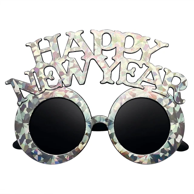 SUNGLASSES NOVELTY MENS Womens Happy New Years Day Party Drinking Sun