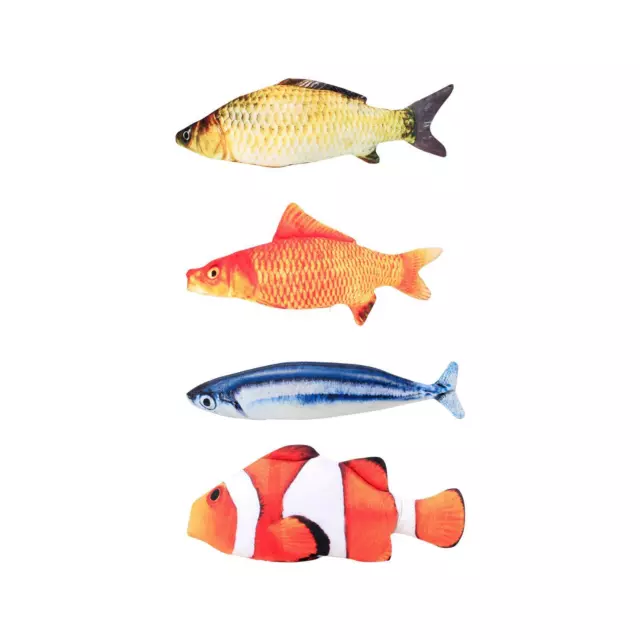 7inch Chat Cataire Jouet Chat Poisson Oreiller Simulation Poisson Farci Jouet