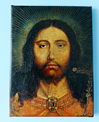 PROVA D'AUTORE IN CORNICE DI ALDO DEL BIANCO   "CRISTO" 