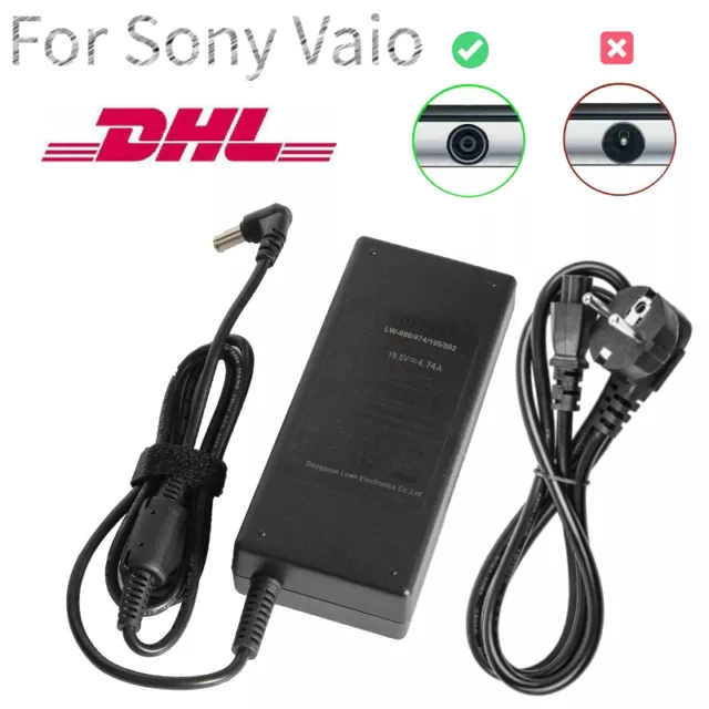 Notebook AC Adapter Netzteile für Sony Vaio Laptop Ladegerät 19,5V Stromkabel