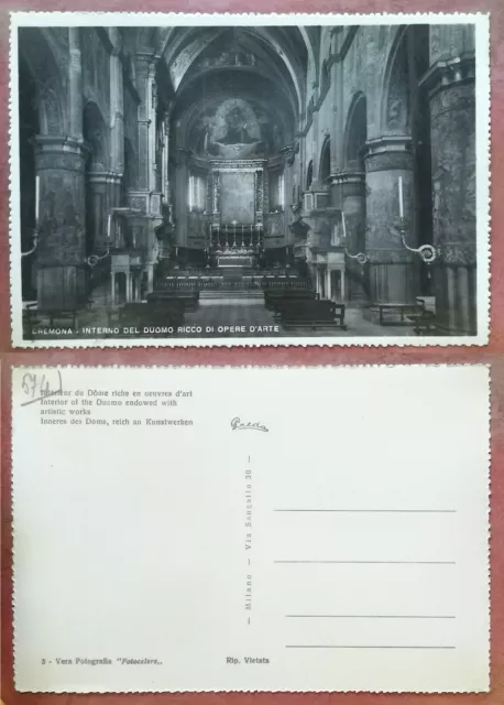 Cremona - Interno Del Duomo Ricco Di Opere D'arte
