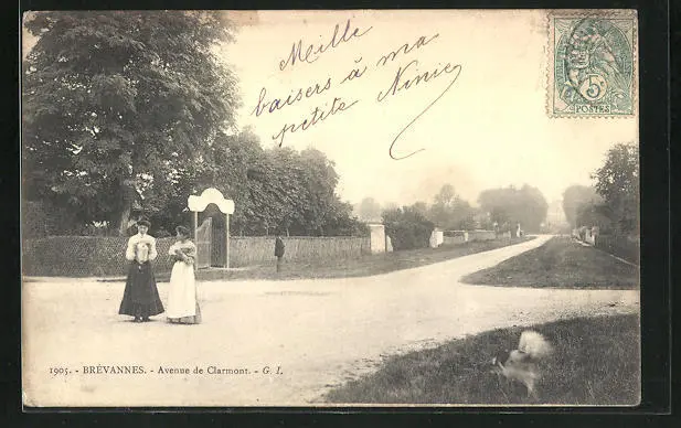 CPA Brevannes, Avenue de Clarmont 1904