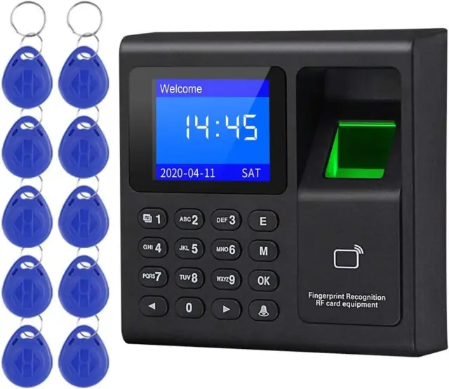 LIBO Intelligent Biometric Fingerprint Time Attendance Machine Time Clock Record