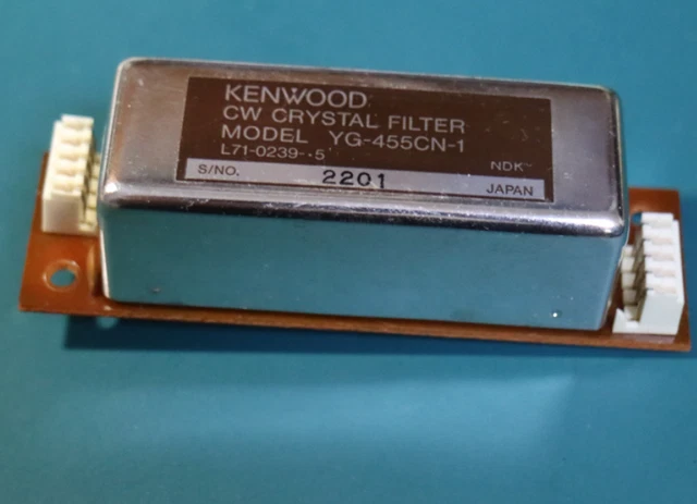 TRIO-KENWOOD YG-455C-1 CW FILTER KENWOOD CW CRYSTAL FILTER YG