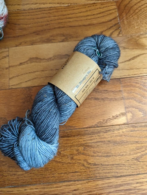 Madelinetosh TML TWEED Dr z's sky 420yd sock 90/8/2; SW merino/viscose/nylon