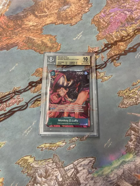 ONE PIECE CARD Game TCG OP02-041 Monkey.D.Luffy Luffy Alt Art BGS 