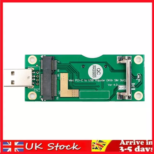 Mini PCI-E to USB Adapter with SIM 8Pin Card Slot for WWAN/LTE Module