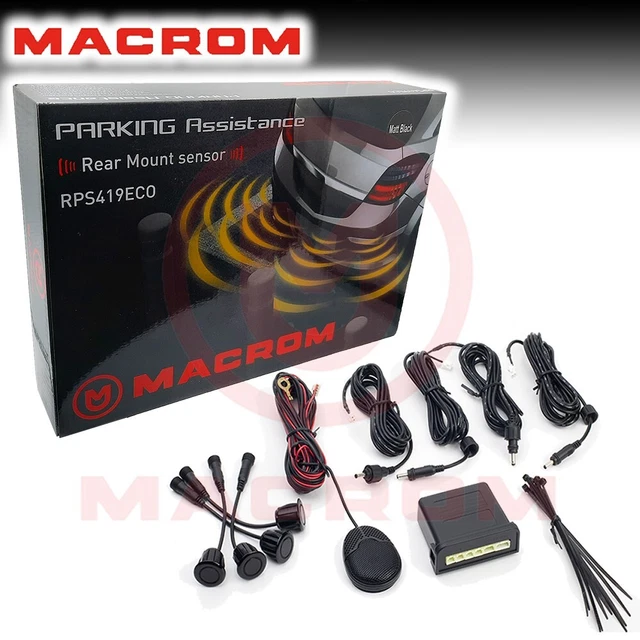 Set 4 Parking Sensors Assist Universal for Car Paintable Macrom