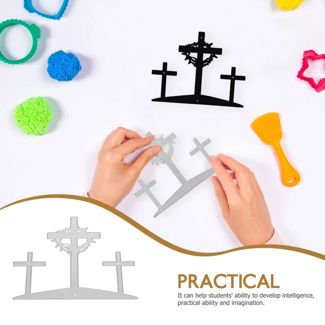 Healifty 2 Pezzi Fustelle In Acciaio Al Carbonio Per Scrapbooking – Motivo Babbo Natale E Renna, Ideali Per Creare Biglietti Di Natale Fai Da Te