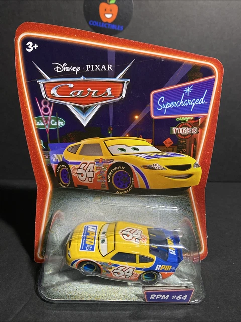 DISNEY PIXAR CARS Movie Supercharged RPM # 64 Die cast Car Mattel L4148 ...