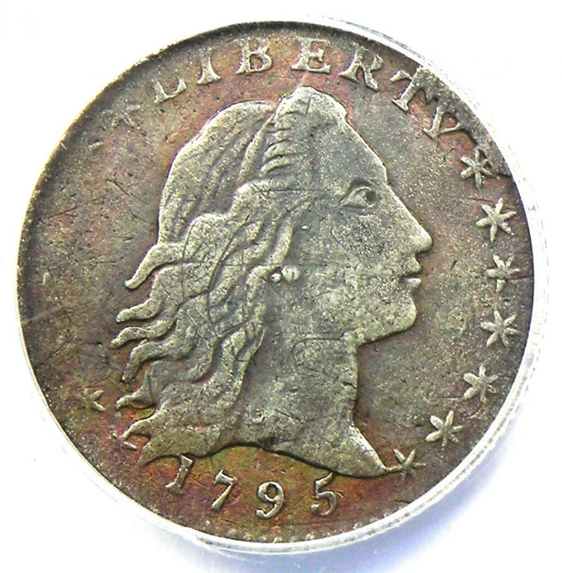 1795 Flowing Hair Half Dime H10C - Certified ANACS F12 Details - Rare Date Coin! 1795 Flowing Hair Half Dime H10C - Certified ANACS F12 Details - Rare Date Coin!