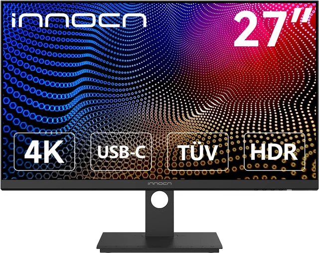INNOCN 27 INCH 4K Monitor Computer UHD 3840 X 2160 LCD IPS Display