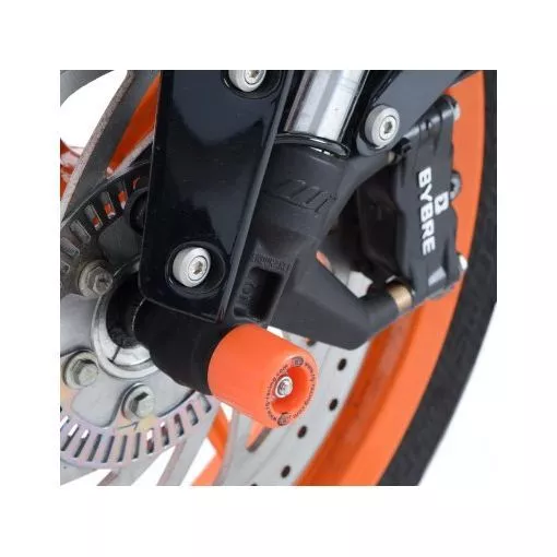 FP0106OR R&G Gabel & Achsen Schutz orange für KTM Duke 125 200 390 Motorrad